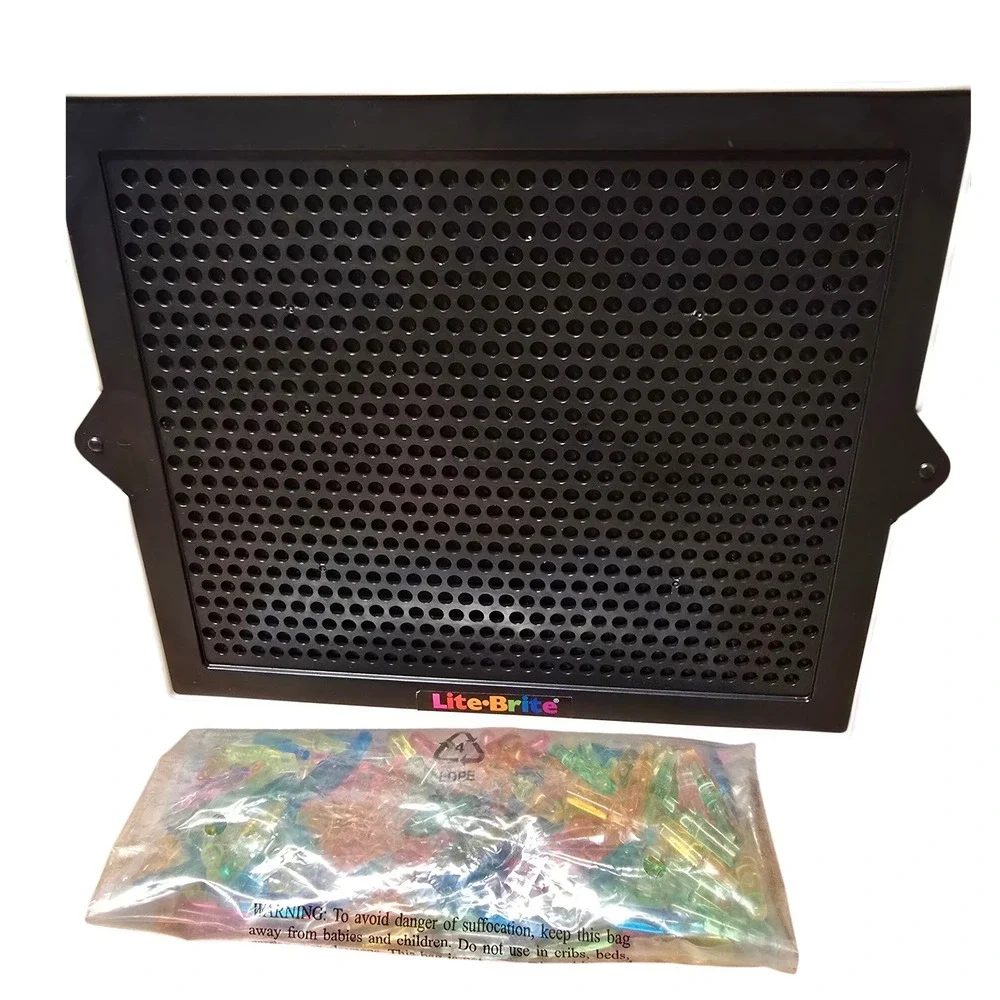 Lite-Brite Classic Retro Light Art Toy Magic Screen with Glowing Pegs